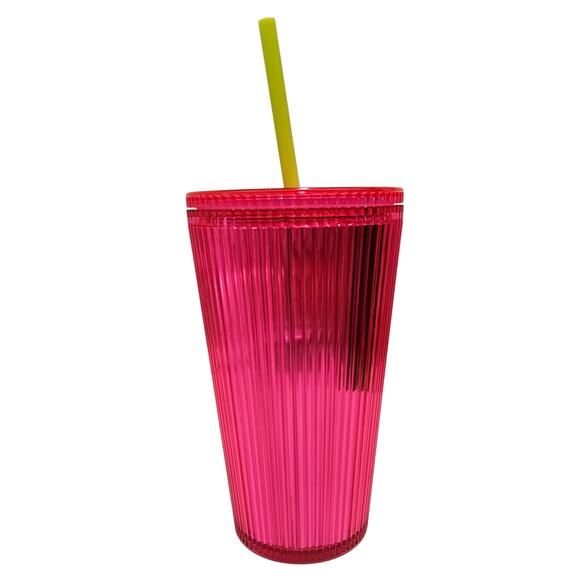 Starbucks 2023 Summer Iridescent Magenta Bling Cold Cup Tumbler Grande 16 OZ NWT - Picture 3 of 6